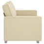 Sofá loveseat Crema 120 cm de Cuero Sintético by , Sofas - Ref: Foro24-4105046, Price: 222,75 €, Discount: %