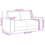 Sofá loveseat Crema 120 cm de Cuero Sintético by , Sofas - Ref: Foro24-4105046, Price: 222,75 €, Discount: %