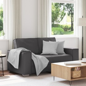 Sofá Loveseat Gris 120 cm de Cuero Sintético