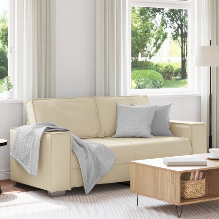 Sofá Loveseat  Crema 140 cm de Cuero Sintético | Foro24.es | Tu tienda online para hogar, jardín y más Foro24.es