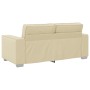 Sofá Loveseat Crema 140 cm de Cuero Sintético
