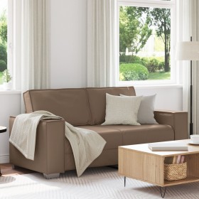 Sofá loveseat Cappuccino de 140 cm en piel
