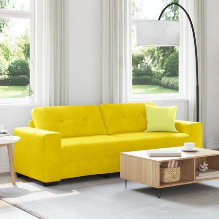 Sofá de 3 Plazas Amarillo 180 cm Terciopelo | Foro24.es | Tu tienda online para hogar, jardín y más Foro24.es