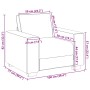 Sillón  Nube Gris 59 cm Tela | Foro24.es | Tu tienda online para hogar, jardín y más Foro24.es