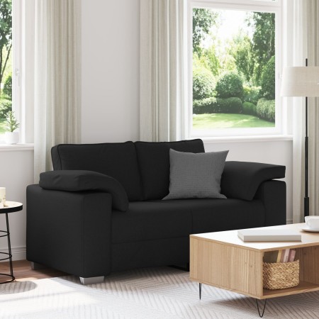 Sofá Loveseat Negro 120 cm Tela von , Sofas - Ref: Foro24-4105219, Preis: 225,00 €, Rabatt: %