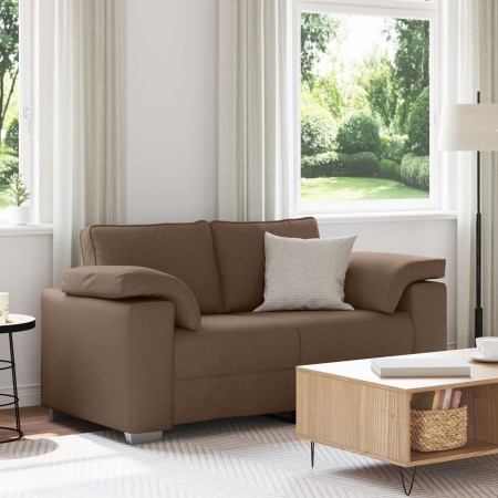 Sofá Loveseat  Marrón 120 cm Tela | Foro24.es | Tu tienda online para hogar, jardín y más Foro24.es