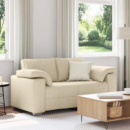 Sofá Loveseat  Crema 120 cm Tela | Foro24.es | Tu tienda online para hogar, jardín y más Foro24.es