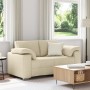 Sofá Loveseat  Crema 120 cm Tela | Foro24.es | Tu tienda online para hogar, jardín y más Foro24.es
