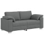 Sofá Love Seat  Gris Oscuro 140 cm Tela | Foro24.es | Tu tienda online para hogar, jardín y más Foro24.es