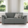 Sofá Love Seat  Gris Oscuro 140 cm Tela | Foro24.es | Tu tienda online para hogar, jardín y más Foro24.es