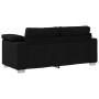 Sofá Loveseat Negro 140 cm de Tela by , Sofas - Ref: Foro24-4105229, Price: 231,87 €, Discount: %