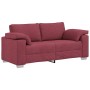 Sofá Loveseat Rojo Vino 140 cm Tela | Foro24.es | Tu tienda online para hogar, jardín y más Foro24.es