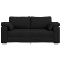 Sofá Loveseat Negro 140 cm de Tela by , Sofas - Ref: Foro24-4105229, Price: 231,87 €, Discount: %