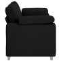 Sofá Loveseat Negro 140 cm de Tela by , Sofas - Ref: Foro24-4105229, Price: 231,87 €, Discount: %