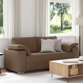 Sofá Loveseat Marrón 140 cm Tejido by , Sofas - Ref: Foro24-4105231, Price: 231,87 €, Discount: %