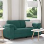 Sofá Loveseat Verde Oscuro 140 cm Tela | Foro24.es | Tu tienda online para hogar, jardín y más Foro24.es