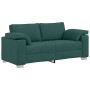 Sofá Loveseat Verde Oscuro 140 cm Tela | Foro24.es | Tu tienda online para hogar, jardín y más Foro24.es