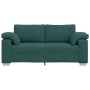 Sofá Loveseat Verde Oscuro 140 cm Tela | Foro24.es | Tu tienda online para hogar, jardín y más Foro24.es