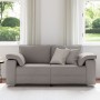 Sofá love seat taupe de de 140 cm de tela by , Sofas - Ref: Foro24-4105233, Price: 231,87 €, Discount: %