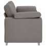 Sofá love seat taupe de de 140 cm de tela by , Sofas - Ref: Foro24-4105233, Price: 231,87 €, Discount: %