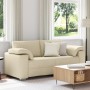 Sofá Loveseat Crema 140 cm Tela by , Sofas - Ref: Foro24-4105234, Price: 231,87 €, Discount: %