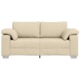 Sofá Loveseat Crema 140 cm Tela by , Sofas - Ref: Foro24-4105234, Price: 231,87 €, Discount: %