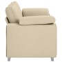 Sofá Loveseat Crema 140 cm Tela by , Sofas - Ref: Foro24-4105234, Price: 231,87 €, Discount: %
