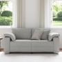 Sofá Loveseat Gris Nube 140 cm Tela by , Sofas - Ref: Foro24-4105235, Price: 233,95 €, Discount: %