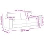 Sofá Negro Metal 219 x 77 x 82 cm Sofá de Exterior Rectangular by , Sofas - Ref: Foro24-4105239, Price: 280,13 €, Discount: %