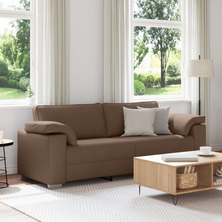 Sofá de 3 plazas Marrón 178 cm Tela by , Sofas - Ref: Foro24-4105241, Price: 276,71 €, Discount: %