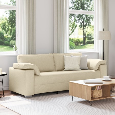 Sofá de 3 plazas Crema de 178 cm en tela von , Sofas - Ref: Foro24-4105244, Preis: 277,15 €, Rabatt: %