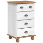 Cajonera 'ASKIM'Blanca 45.8x40x79 cm Madera Sólida de Pino | Foro24.es | Tu tienda online para hogar, jardín y más Foro24.es