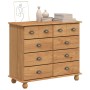 Cajonera 'ASKIM'Color Marrón Miel 91x40x79 cm de Madera Sólida