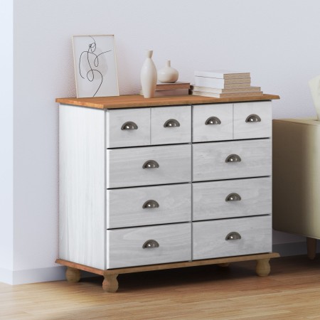 Cajonera 'ASKIM'Blanca 91x40x79 cm de Madera de Pino Sólido | Foro24.es | Tu tienda online para hogar, jardín y más Foro24.es