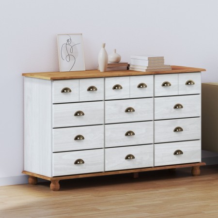 Cajonera "ASKIM" Blanca 79x40x133.5 cm de Madera Sólida de Pino by , Drawers - Ref: Foro24-4105429, Price: 295,77 €, Discount: %