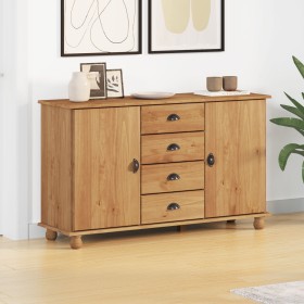 Sideboard "ASKIM" 133,5x40x79 cm Madera maciza de