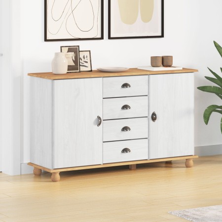 Aparador 'ASKIM'Blanco 133.5x40x79 cm Madera Sólida de Pino | Foro24.es | Tu tienda online para hogar, jardín y más Foro24.es