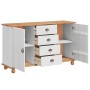Aparador 'ASKIM'Blanco 133.5x40x79 cm Madera Sólida de Pino | Foro24.es | Tu tienda online para hogar, jardín y más Foro24.es