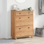 Cabinet de Zapatos "ASKIM" 85x35x108 cm de Madera Sólida de Pino by , Shoe racks and shoe organizers - Ref: Foro24-4105436, P...