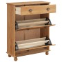 Cabinet de Zapatos "ASKIM" 85x35x108 cm de Madera Sólida de Pino by , Shoe racks and shoe organizers - Ref: Foro24-4105436, P...