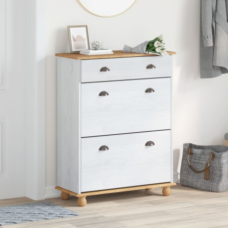 Armario para zapatos ASKIM Blanco 85x35x108 cm de Pino Macizo | Foro24.es | Tu tienda online para hogar, jardín y más Foro24.es