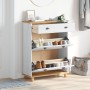 Armario para zapatos ASKIM Blanco 85x35x108 cm de Pino Macizo | Foro24.es | Tu tienda online para hogar, jardín y más Foro24.es