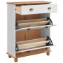 Armario para zapatos ASKIM Blanco 85x35x108 cm de Pino Macizo | Foro24.es | Tu tienda online para hogar, jardín y más Foro24.es