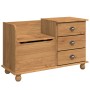 Banco de Almacenamiento para Entrada "ASKIM" Marrón 100x39x62 cm Madera Sólida Pino | Foro24.es | Tu tienda online para hogar, jardín y más Foro24.es