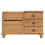Banco de Almacenamiento para Entrada "ASKIM" Marrón 100x39x62 cm Madera Sólida Pino | Foro24.es | Tu tienda online para hogar, jardín y más Foro24.es