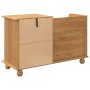 Banco de Almacenamiento para Entrada "ASKIM" Marrón 100x39x62 cm Madera Sólida Pino | Foro24.es | Tu tienda online para hogar, jardín y más Foro24.es