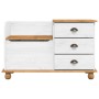 Banco de Almacenamiento para Entrada ASKIM Blanco 100x39x62 cm Madera Sólida de Pino | Foro24.es | Tu tienda online para hogar, jardín y más Foro24.es