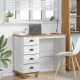 Escritorio "ASKIM" con cajones Blanco 95x40x75 cm Madera sólida Pino | Foro24.es | Tu tienda online para hogar, jardín y más Foro24.es