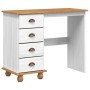 Escritorio "ASKIM" con cajones Blanco 95x40x75 cm Madera sólida Pino | Foro24.es | Tu tienda online para hogar, jardín y más Foro24.es