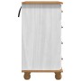 Escritorio "ASKIM" con cajones Blanco 95x40x75 cm Madera sólida Pino | Foro24.es | Tu tienda online para hogar, jardín y más Foro24.es